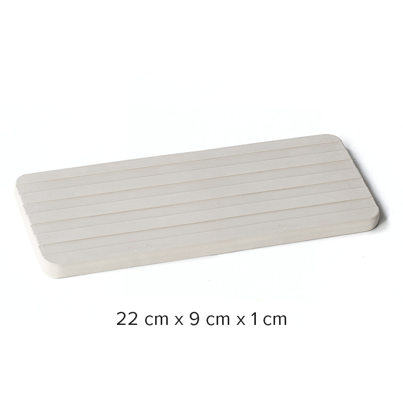 Diatomite Tray & Cup Collection, Quick-Dry Countertop Organisers