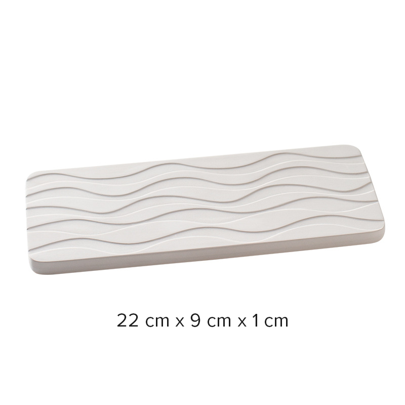 Diatomite Tray & Cup Collection, Quick-Dry Countertop Organisers