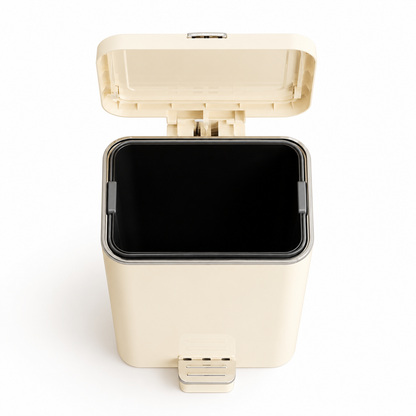 Japandi Soft-Close Pedal Bin with Double Lid