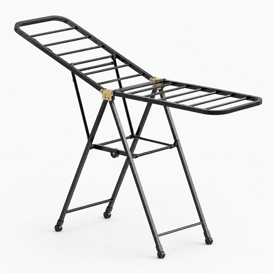 Foldable Laundry Drying Rack 170cm, 2-Tier or 3-Tier Clothes Airer