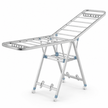 Foldable Laundry Drying Rack 170cm, 2-Tier or 3-Tier Clothes Airer