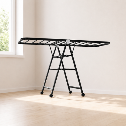 Foldable Laundry Drying Rack 170cm, 2-Tier or 3-Tier Clothes Airer