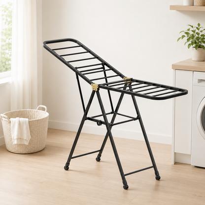 Foldable Laundry Drying Rack 170cm, 2-Tier or 3-Tier Clothes Airer