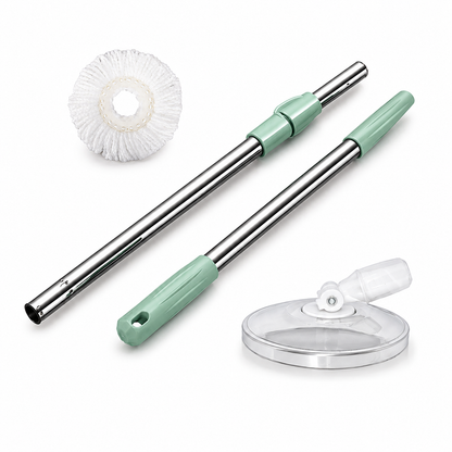 Spin Mop & Bucket Set, 360° Rotating Microfibre Floor Cleaning Mop