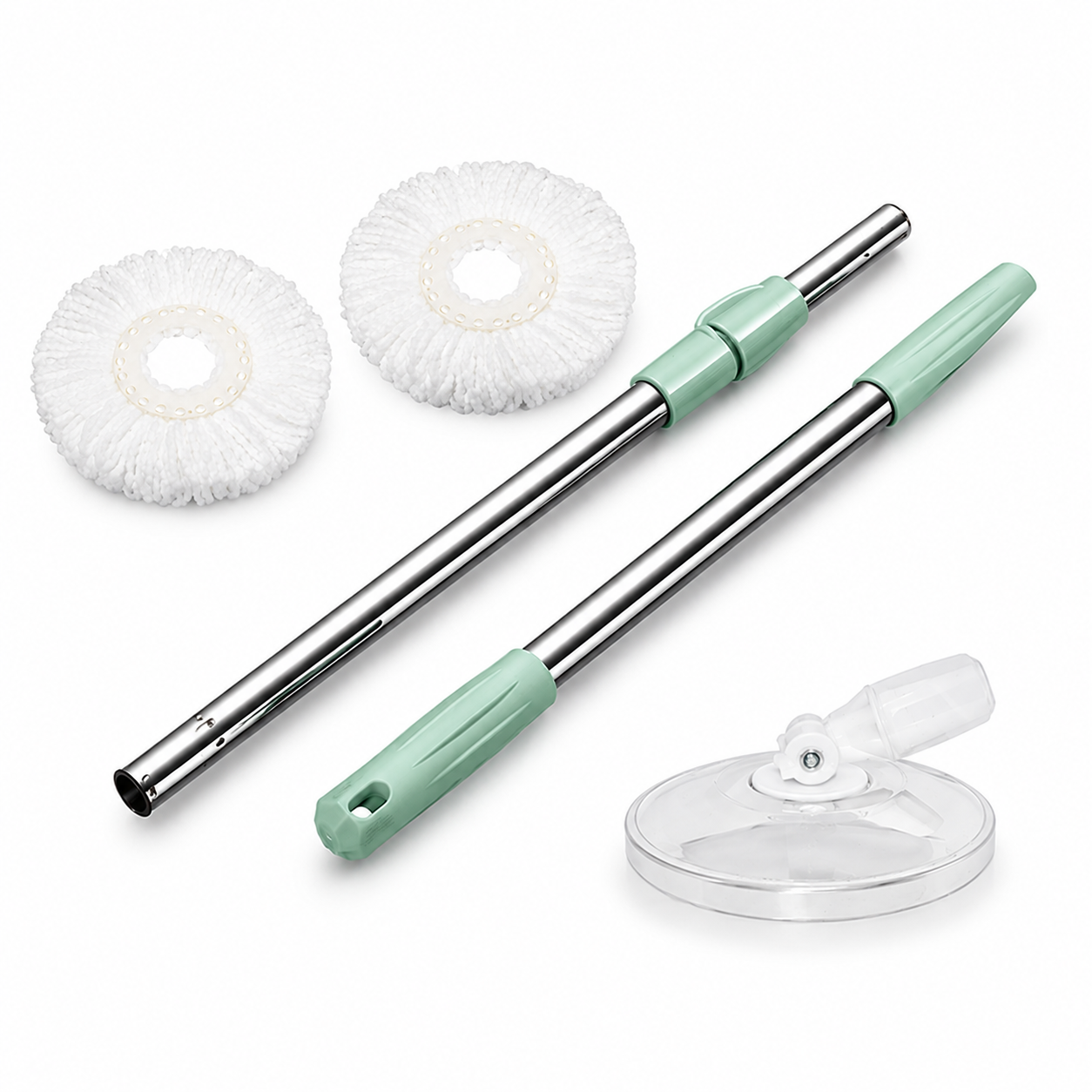 Spin Mop & Bucket Set, 360° Rotating Microfibre Floor Cleaning Mop